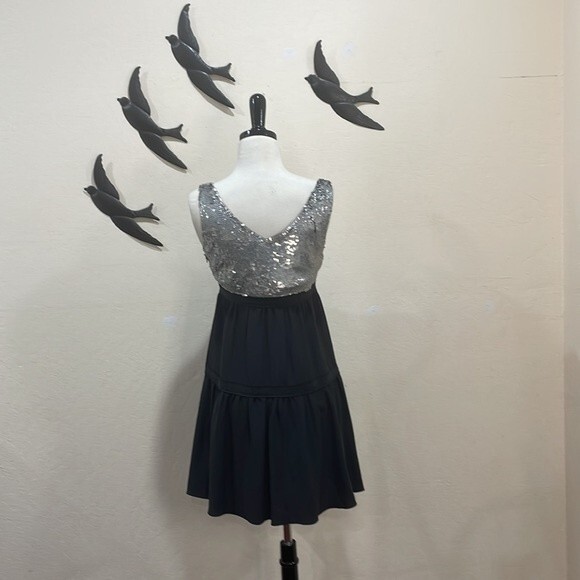 M Missoni Black Silk Silver & Purple Sequin Cocktail Dress - 2 -New Year's Eve! - Picture 6 of 12